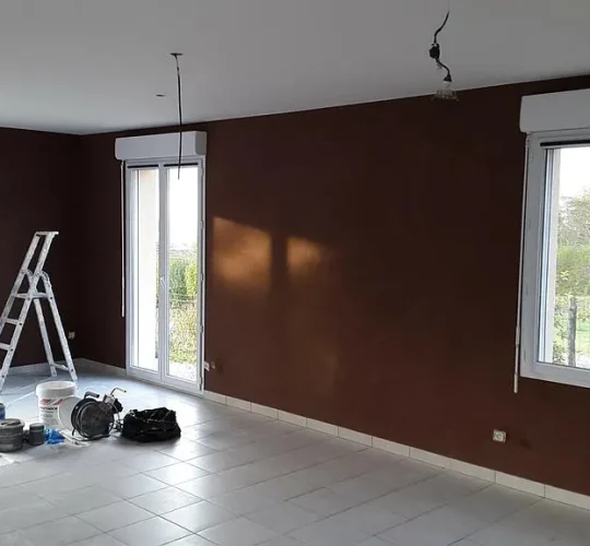 rénovation intérieure : travaux de peinture dans salon / séjour rénovation intérieure : travaux de peinture dans salon / séjour - entreprise bruno besançon